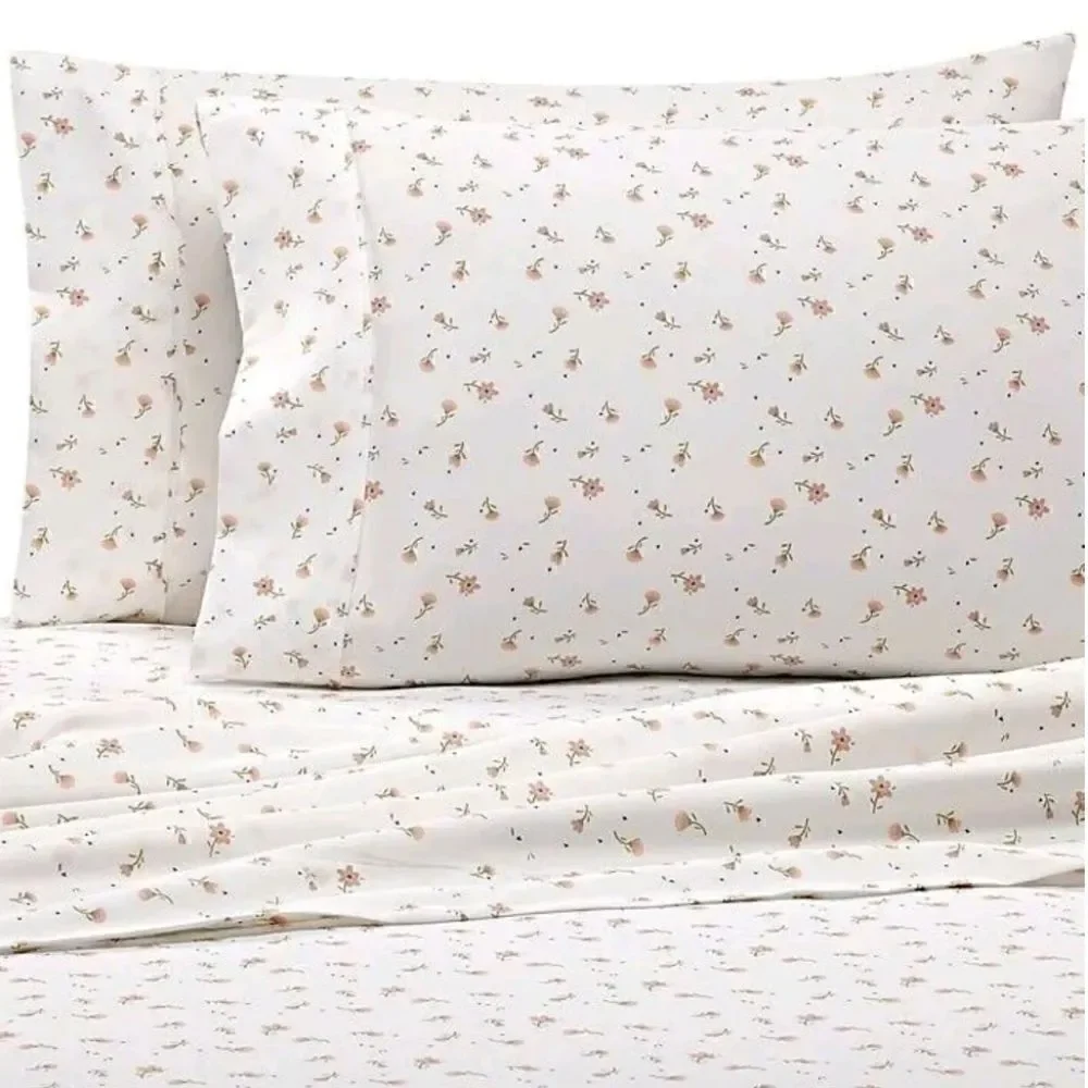 Home Collection Patterned Sheet Set 3-Piece  TWIN Floral Print